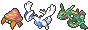 Parasect Lugia Rayquaza