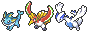 Vaporeon Ho-oh Lugia
